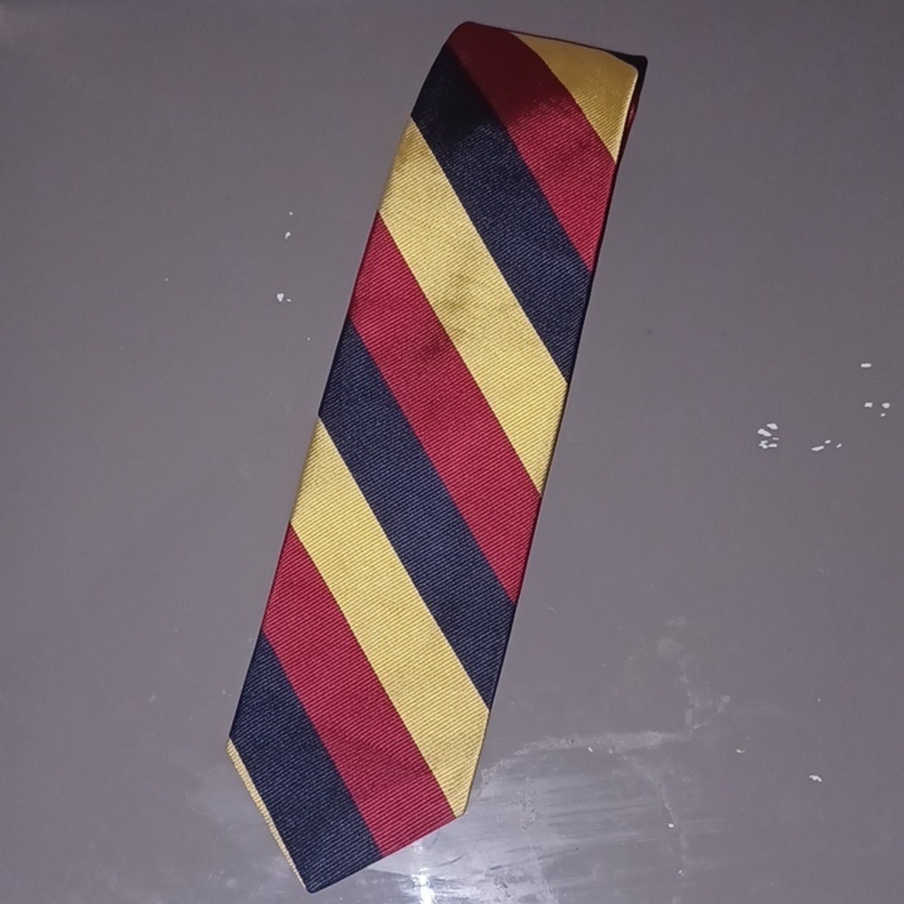 Bancroft Striped Red, Yellow, and Blue Men's Tie